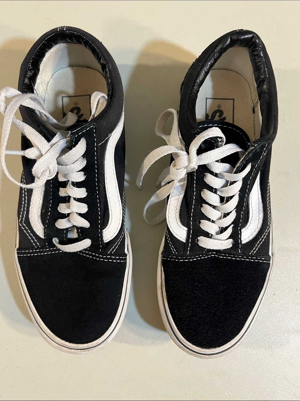 Vans Black and White Women's Old Skool Sneakers